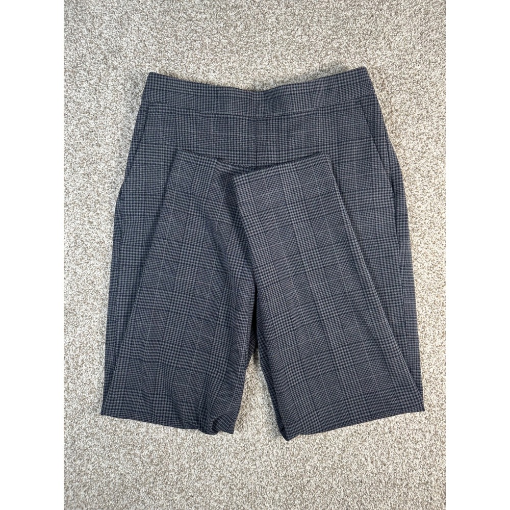 Banana Republic Hayden Pant Grey Houndstooth Plaid Ankle Trousers Size 0
